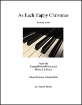 As Each Happy Christmas - for easy piano piano sheet music cover